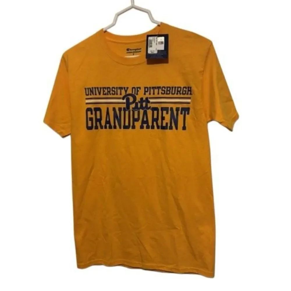 University Of Pittsburgh Pitt Grandparent Size Small T-Shirt *New-Read*
